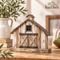 IuaDaet™ Rustic Barn Tabletop Decor