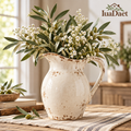 IuaDaet™ Distressed Ceramic Pitcher Vase
